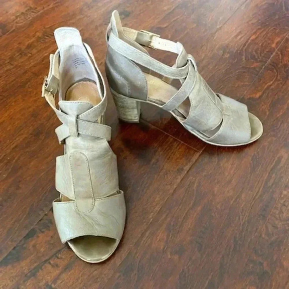 Seychelles Women's Thoughtful Tan Leather Block Heel Sandals Size 10 - Picture 1 of 10
